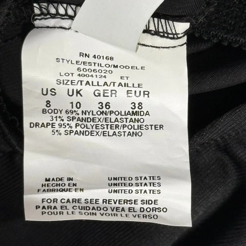 MAGICSUIT NWT Solid High-Neck One-Piece Swimsuit Black 8 Control Sexy $152‎ USA